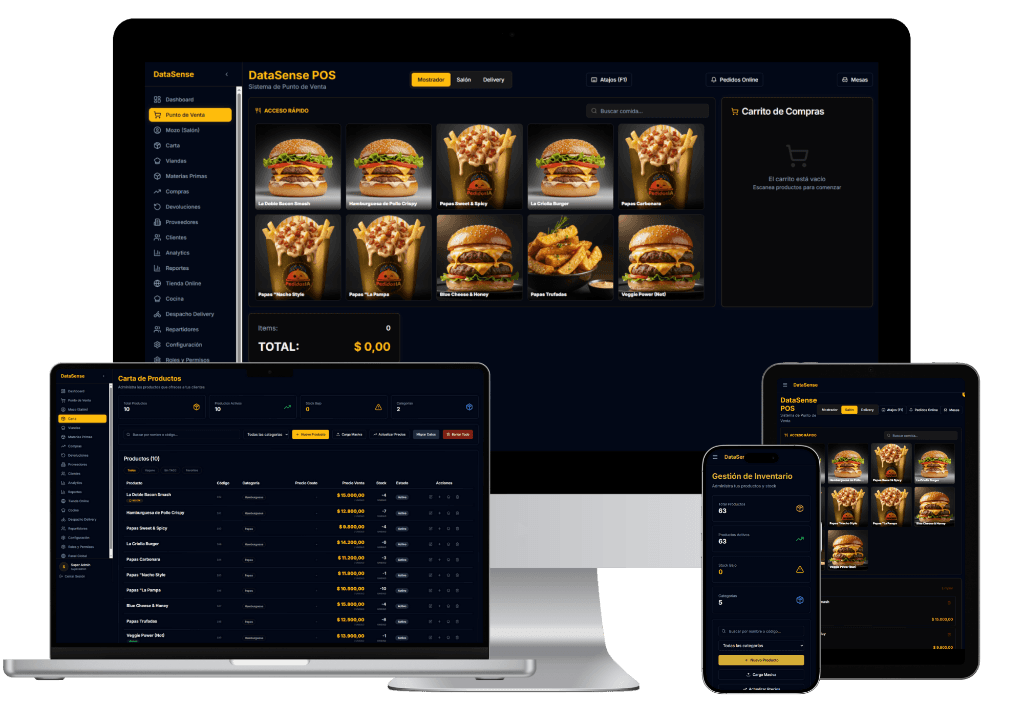 DataSense Food - Sistema Multi-Dispositivo